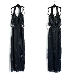 Vintage Black Maxi Dress